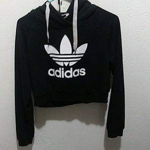 Adidas black hoodie(size m